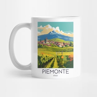 A Pop Art Travel Print of Piemonte - Italy Mug